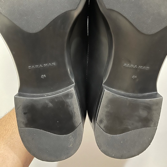 Stylish Black Zara Dress Shoes Sz 11 (44) - Picture 10 of 13